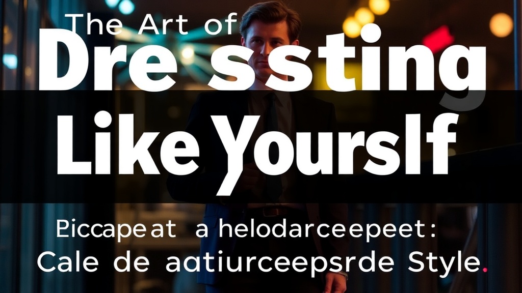 The Art of Dressing Like Yourself: A Guide to Authentic Personal Style
