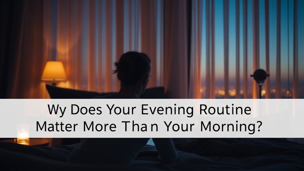 Why Does Your Evening Routine Matter More Than Your Morning?