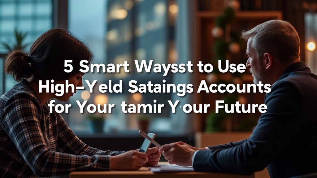5 Smart Ways to Use High-Yield Savings Accounts for Your Family's Future