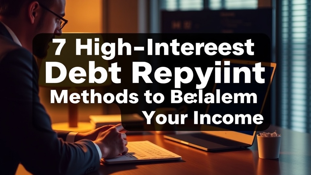 7 High-Interest Debt Repayment Methods to Reclaim Your Income
