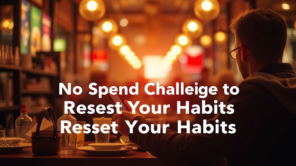 How to Use a No-Spend Challenge to Reset Your Habits