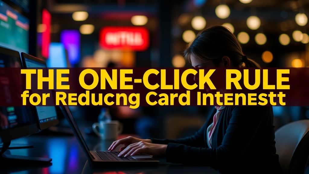 The One-Click Rule for Reducing Credit Card Interest