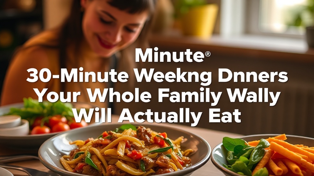 30-Minute Weeknight Dinners Your Whole Family Will Actually Eat