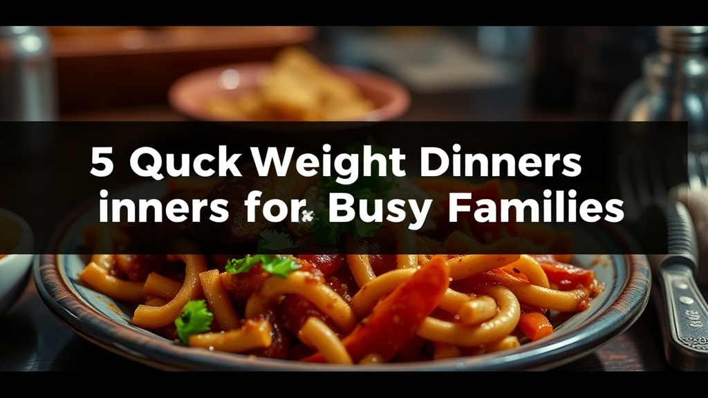 5 Quick Weeknight Dinners for Busy Families