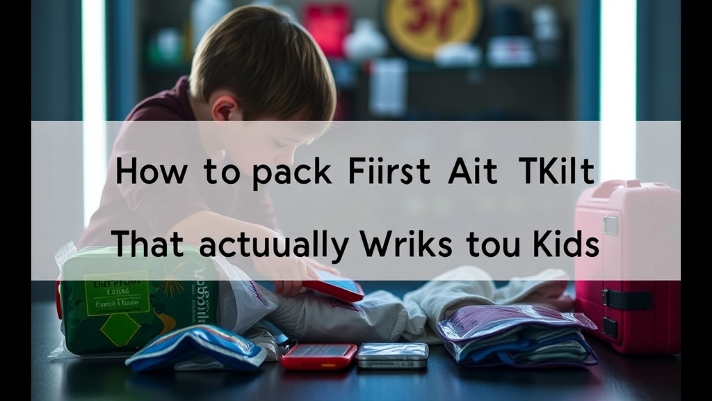 How to Pack a First Aid Kit That Actually Works for Kids