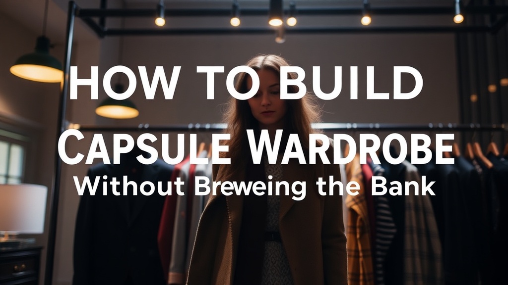 How to Build a Capsule Wardrobe Without Breaking the Bank