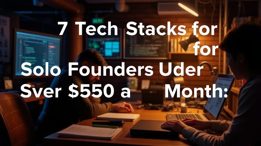 7 Tech Stacks for Solo Founders Under $50 a Month