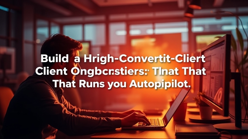 Build a High-Converting Client Onboarding System That Runs on Autopilot