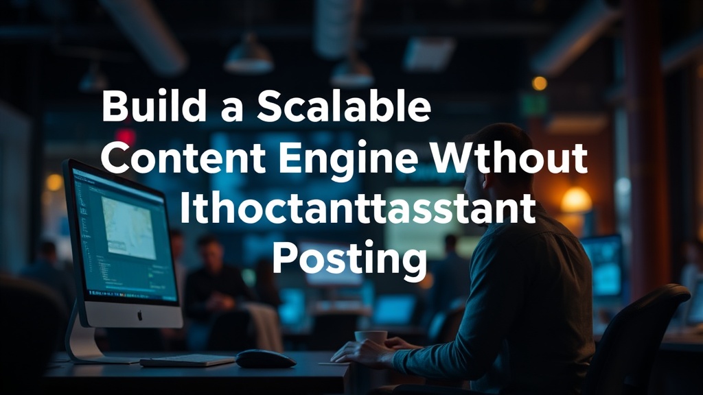 Build a Scalable Content Engine Without Constant Posting