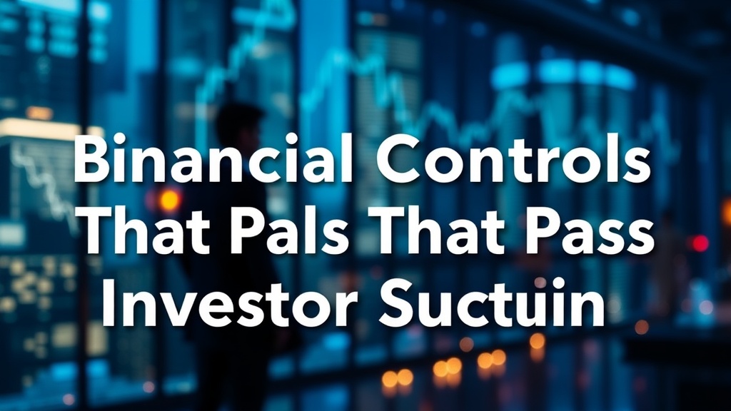 Build Financial Controls That Pass Investor Scrutiny