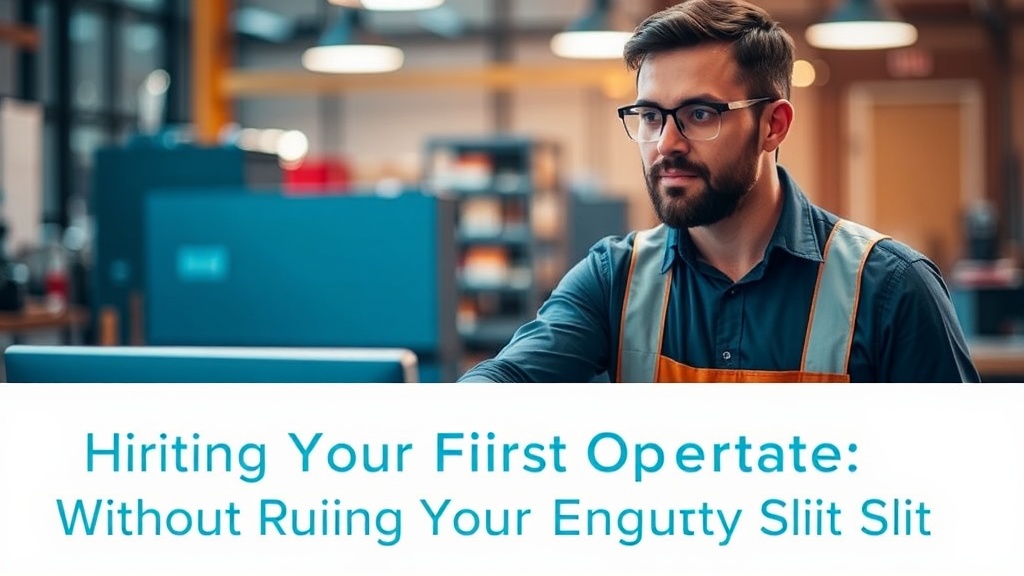 Hiring Your First Operator Without Ruining Your Equity Split