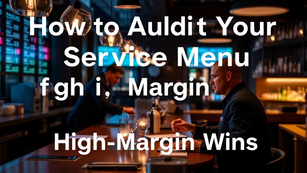 How to Audit Your Service Menu for High-Margin Wins