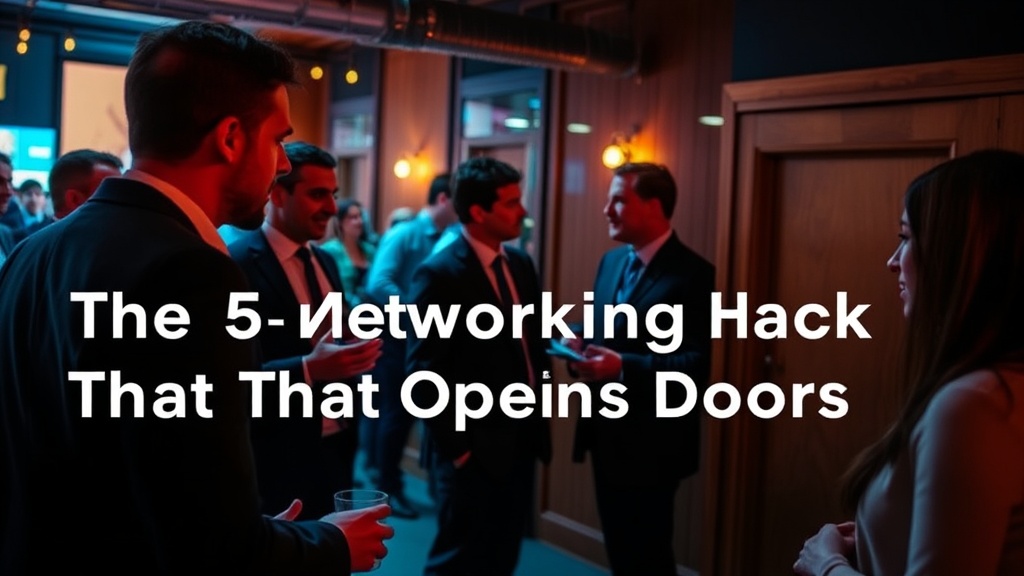 The 5-Minute Networking Hack That Opens Doors