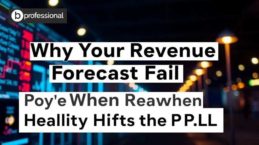 Why Your Revenue Forecasts Fail When Reality Hits the P&L