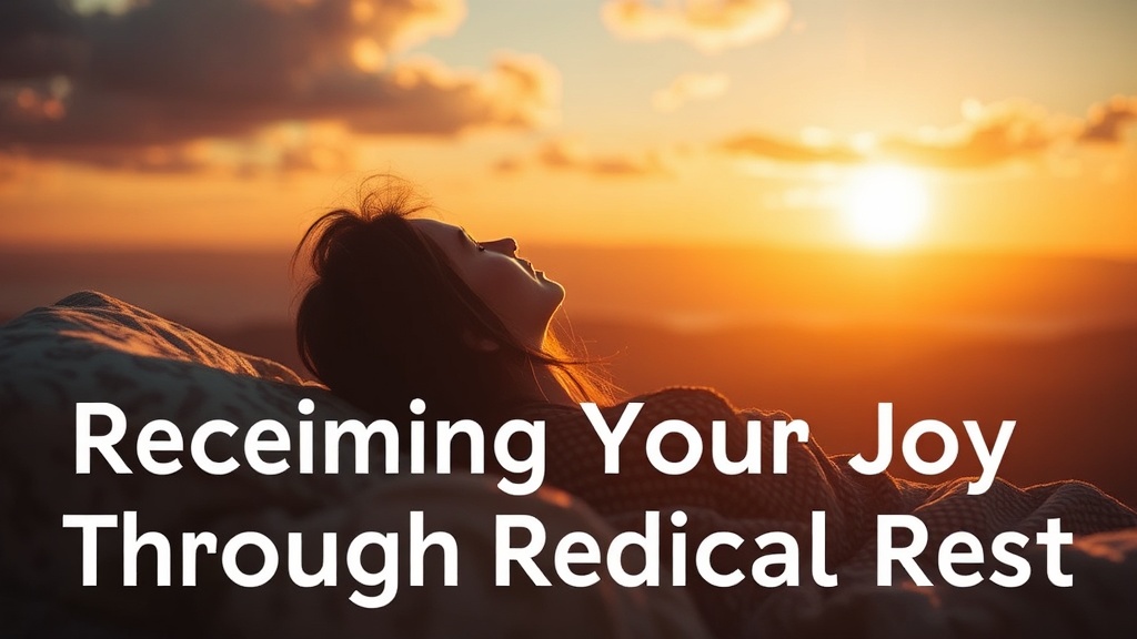 Reclaiming Your Joy Through Radical Rest