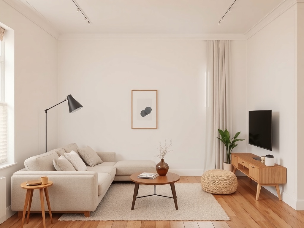 trendy apartment decor neutral beige minimal quickly dated look