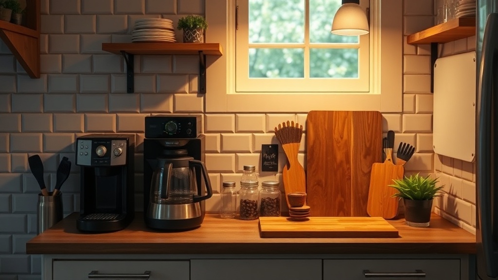 Building a Functional Coffee Station in a Small Kitchen