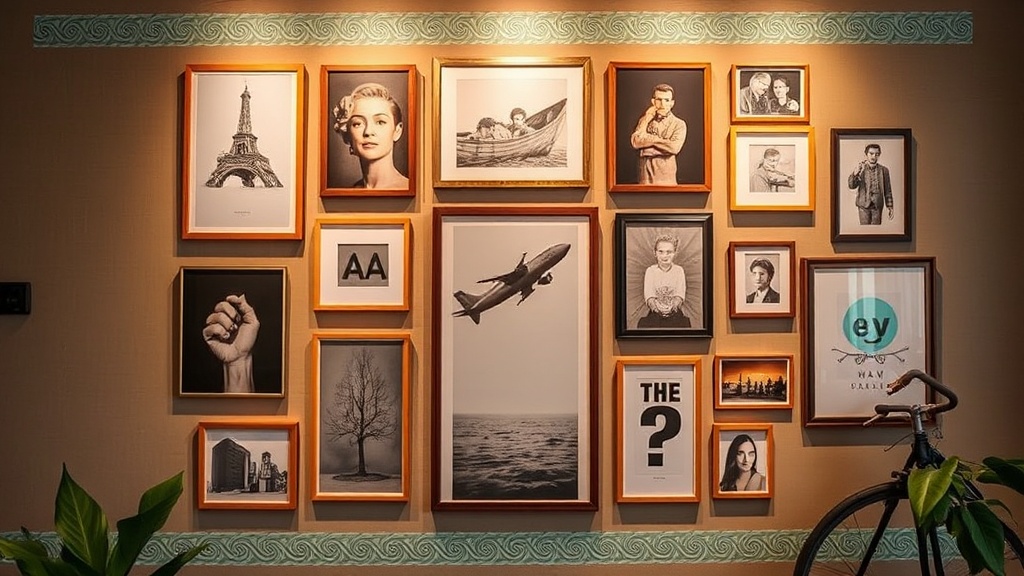 Create a Custom Gallery Wall with Washi Tape