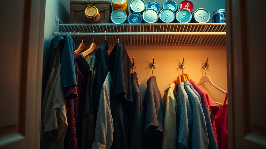 Double Your Closet Space with Soda Can Tabs