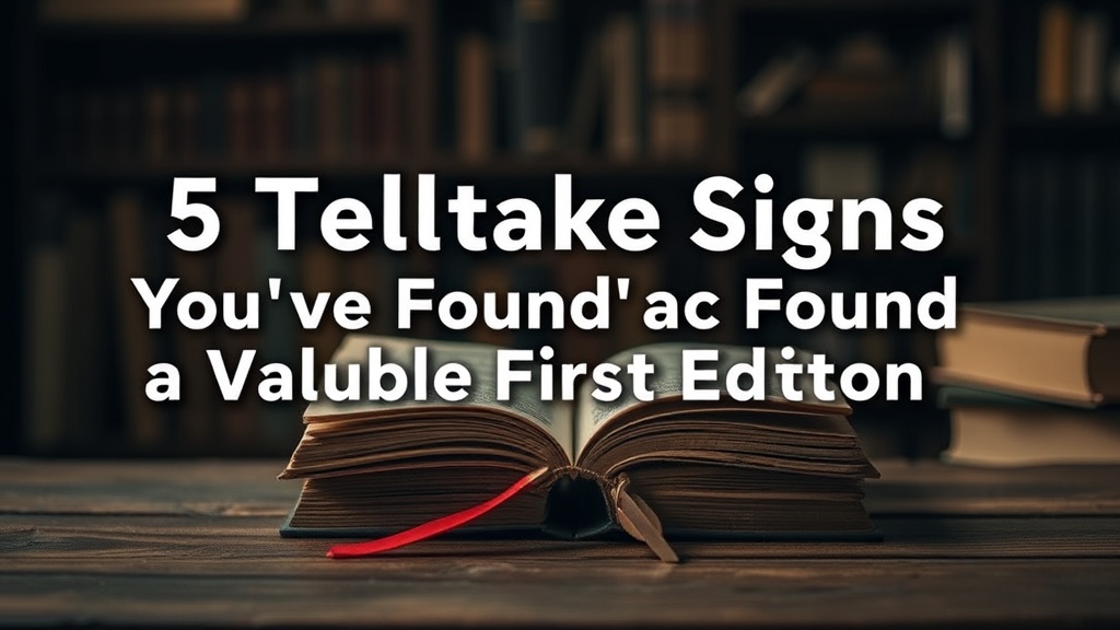 5 Telltale Signs You've Found a Valuable First Edition