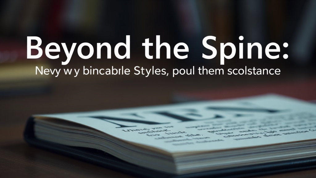 Beyond the Spine: Navigating Binding Styles and Materials