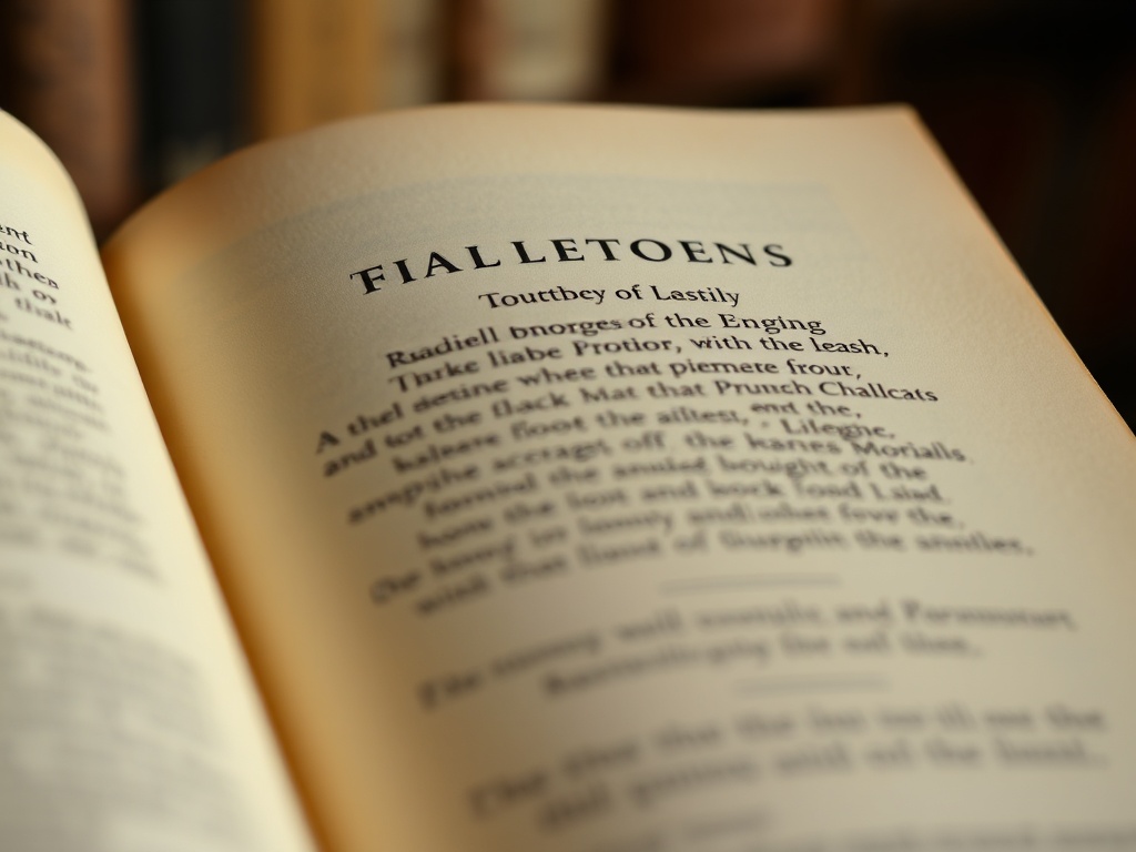 Close-up of a 1925 first edition book with visible foxing and blunted serif detail under soft library lighting