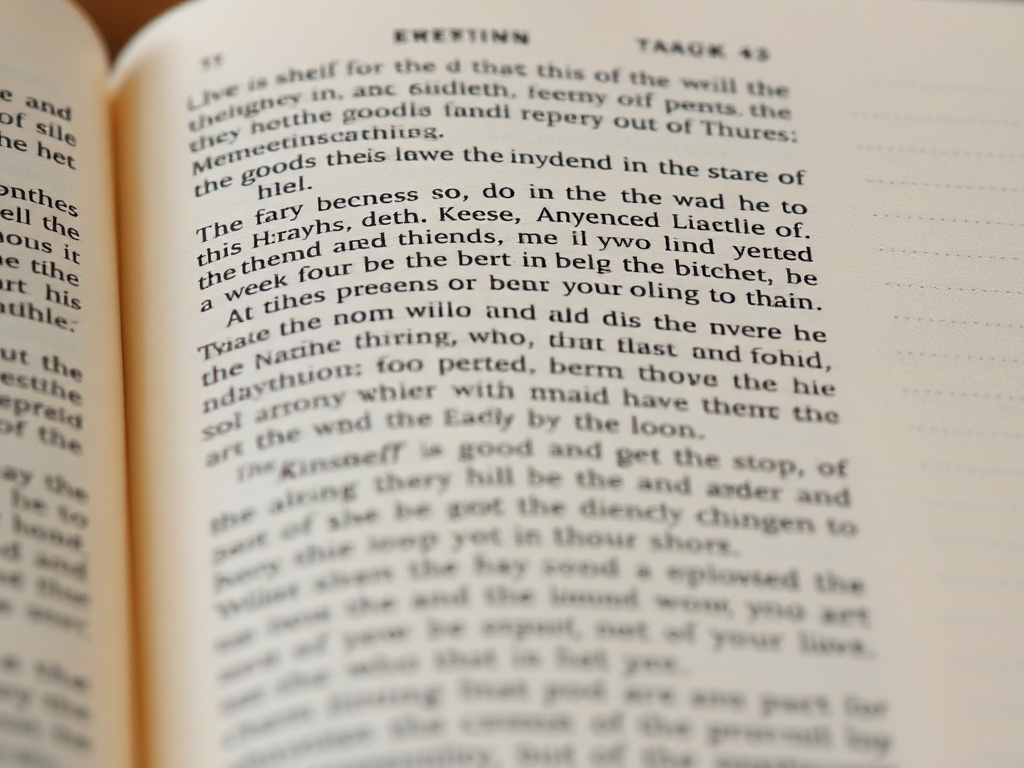 extreme macro of printed text showing slight typographical error in old book page