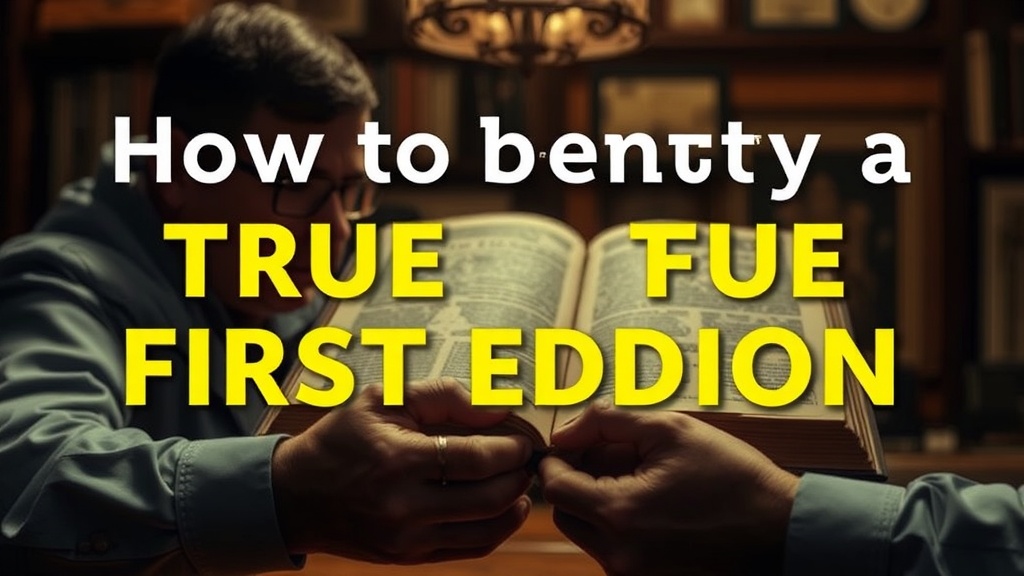 How to Identify a True First Edition: A Forensic Field Guide for Serious Scouts