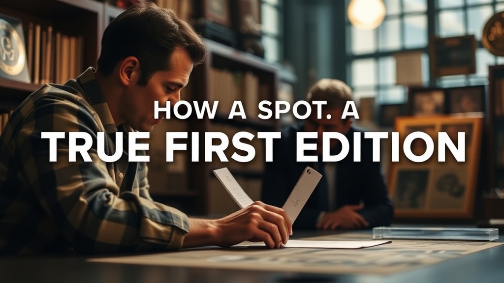 How to Spot a True First Edition: 5 Key Clues Every Collector Needs