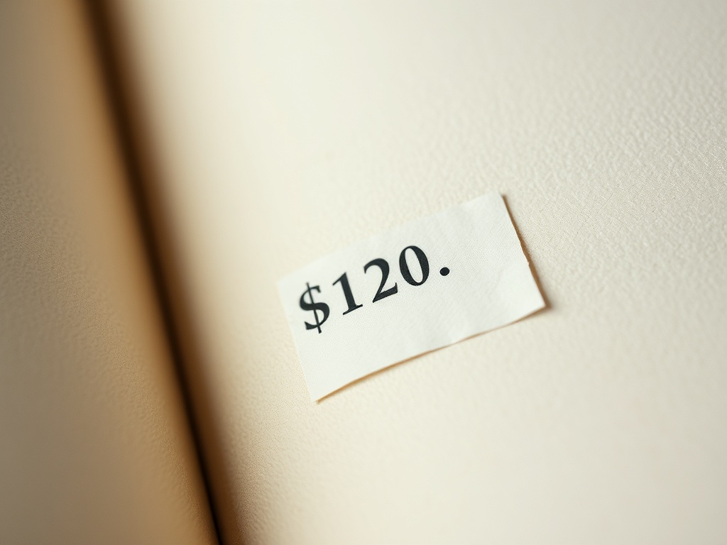 macro shot of a dust jacket corner with a clipped price, scissors edge visible, aged paper texture