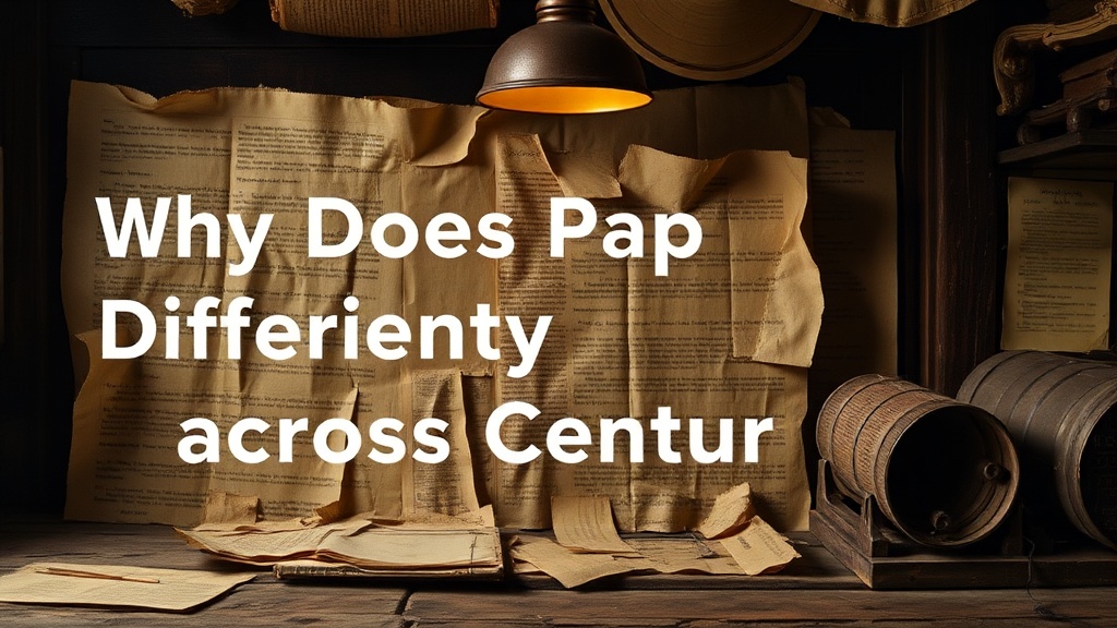 Why Does Paper Age Differently Across Centuries?