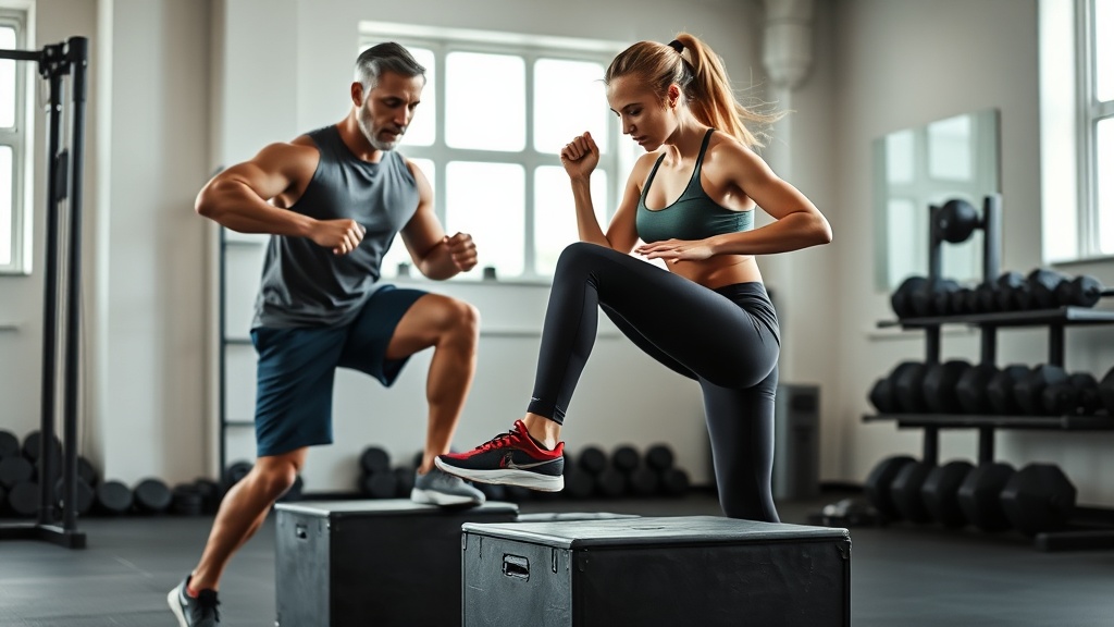 Controlled step-down knee training for adults over 40