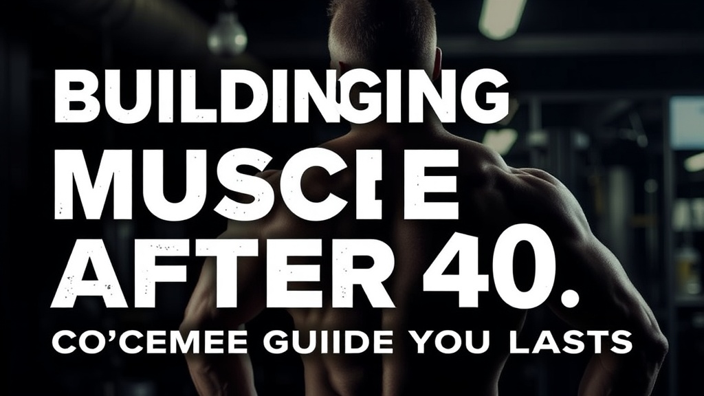 Building Muscle After 40: Your Complete Guide to Strength That Lasts