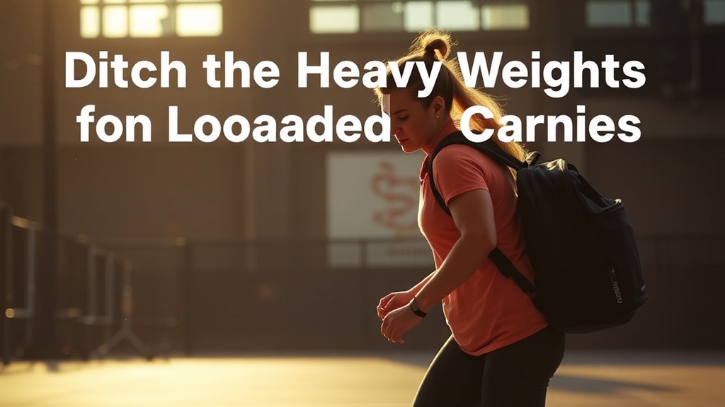 Ditch the Heavy Weights for Loaded Carries