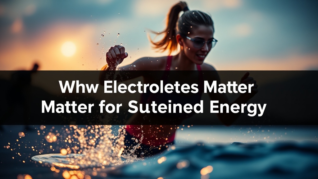 Hydration Beyond Water: Why Electrolytes Matter for Sustained Energy