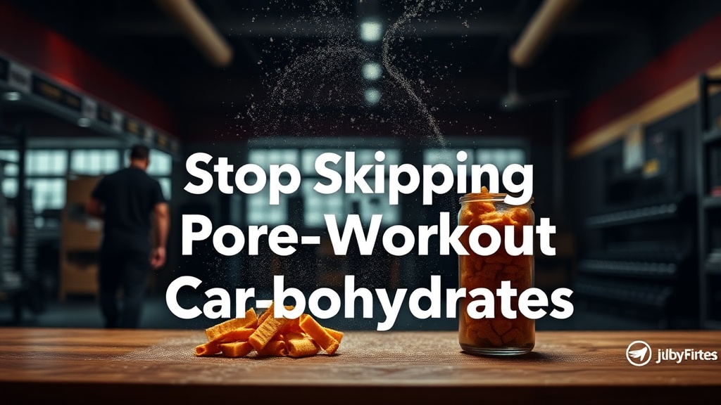Stop Skipping Your Pre-Workout Carbohydrates