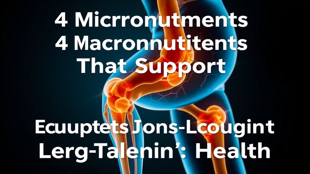4 Micronutrients That Support Long-Term Joint Health