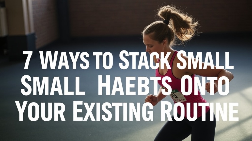 7 Ways to Stack Small Fitness Habits Onto Your Existing Routine