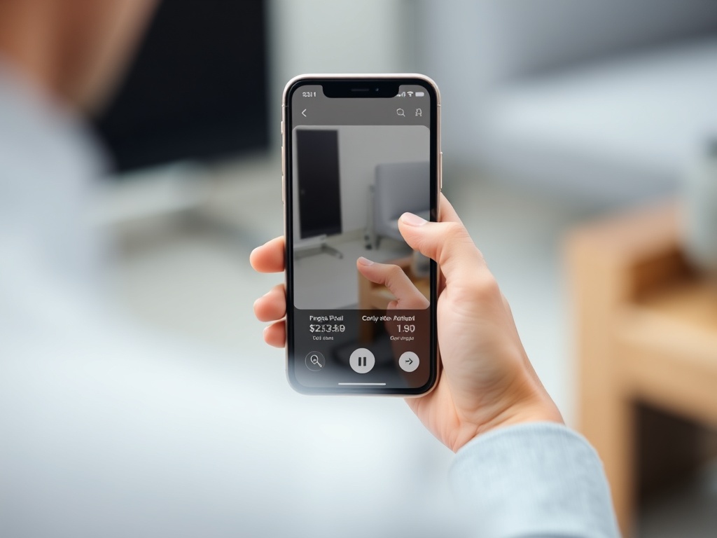 a person holding a phone showing a progress photo