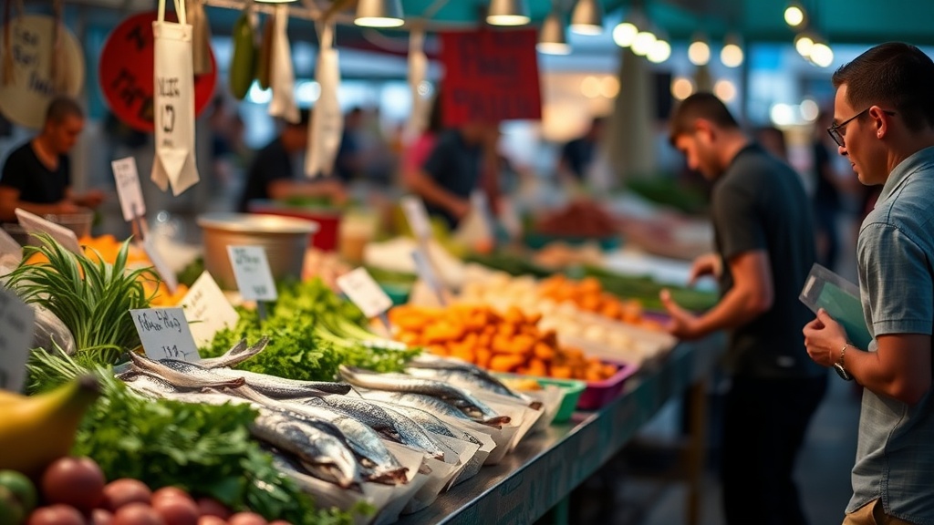 Fresh Catch and Local Flavors at the Saturday Market