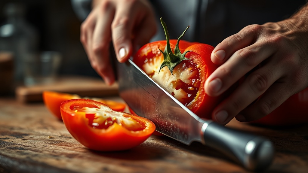 Why Does Your Sharp Knife Still Struggle to Slice a Ripe Tomato?