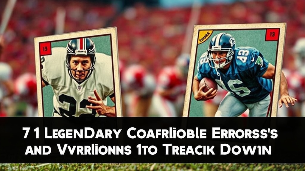 7 Legendary Football Card Errors and Variations to Track Down