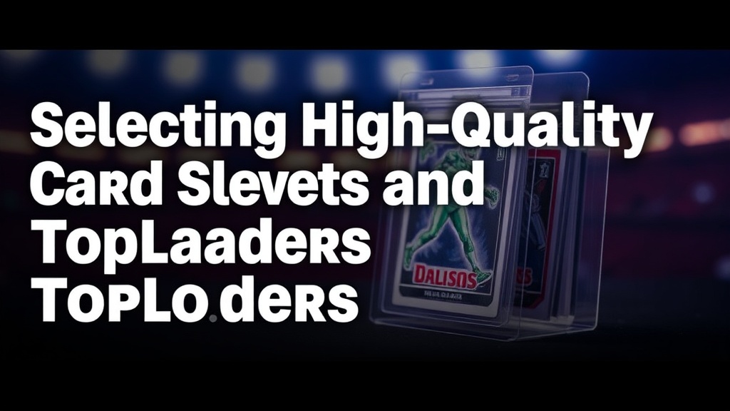 Selecting High-Quality Card Sleeves and Toploaders for Football Cards
