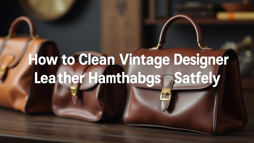 How to Clean Vintage Designer Leather Handbags Safely