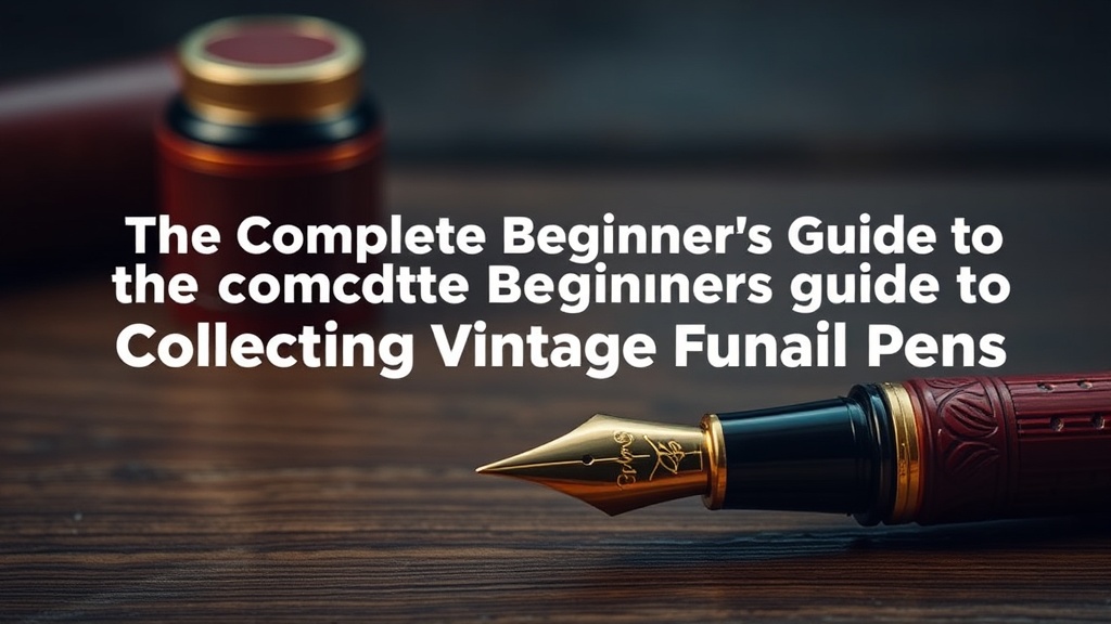 The Complete Beginner's Guide to Collecting Vintage Fountain Pens