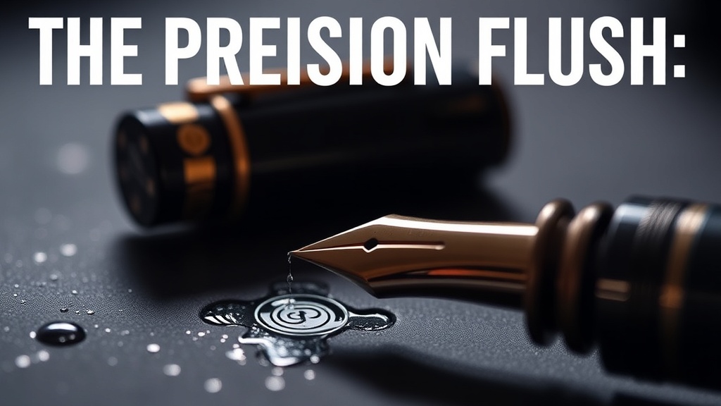 The Precision Flush: A Detailed Guide to Maintaining Your Fountain Pen's Performance
