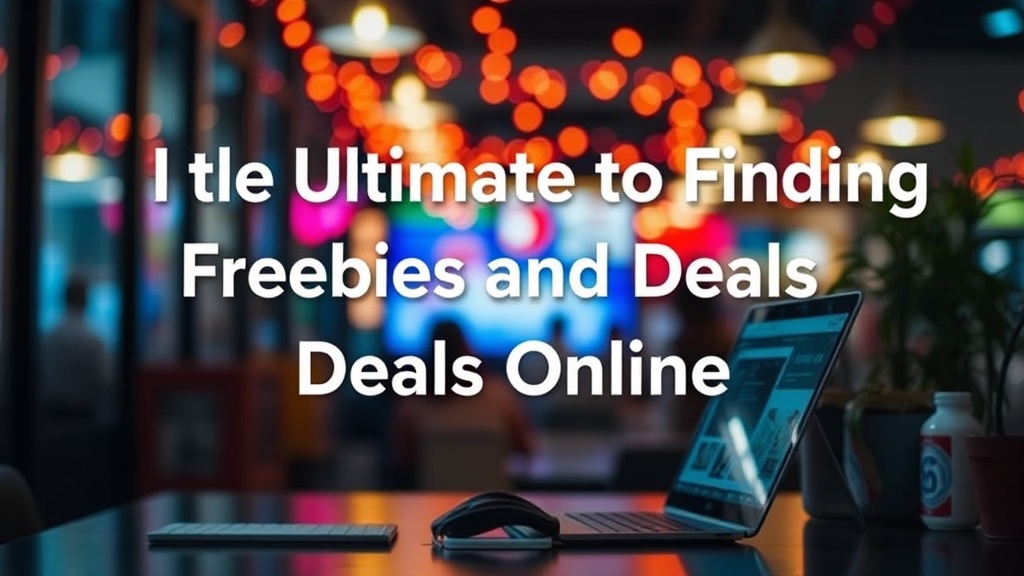 The Ultimate Guide to Finding Freebies and Deals Online