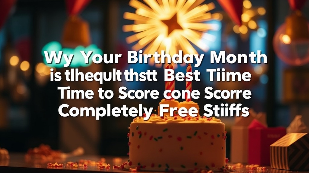 Why Your Birthday Month Is the Best Time to Score Completely Free Stuff