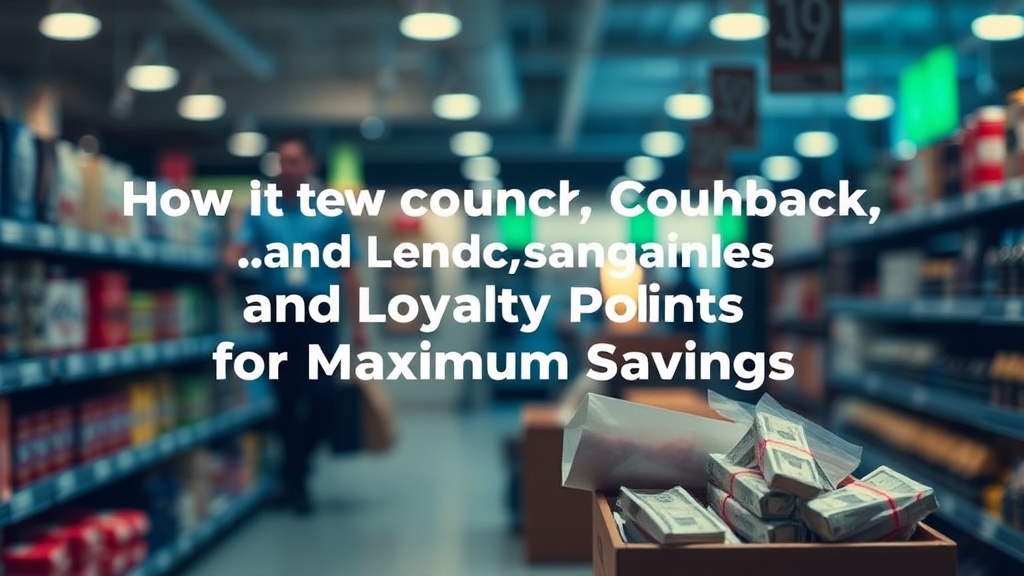 How to Stack Coupons, Cashback, and Loyalty Points for Maximum Savings