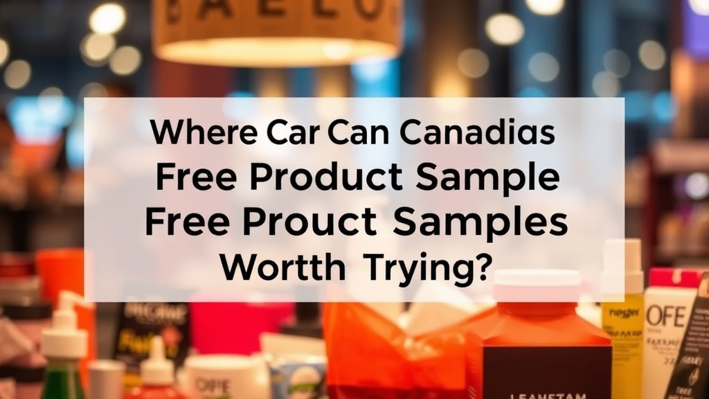 Where Can Canadians Find Free Product Samples Worth Trying?